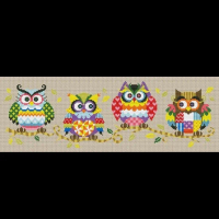 paket kristik burung hantu warna warni