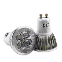 10pcs Super Bright GU10 Bulbs Light Dimmable GU5.3 Led Warm/White 85-265V 12W MR16 12V COB LED lamp light GU 10 led Spotlight