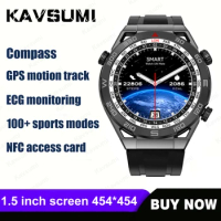 For Men Women New Compass Smart Watch NFC ECG+PPG Bluetooth Call Watch GPS Motion Tracker Bracelet Business Smartwatch Ultimate