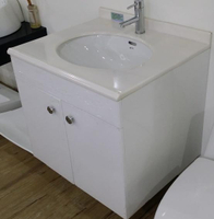 【麗室衛浴】日本INAX 橢圓抗汙下崁盆+人造石檯面+防水發泡板浴櫃+TAP檯面龍頭