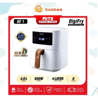 Mito air fryer AF1 V2 4L low watt original-mesin penggorengan tanpa minyak anti lengket-hemat listri