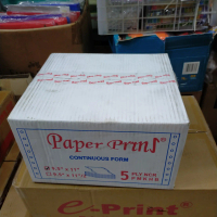 continuous form 5 ply paper print 9.5\x11\""