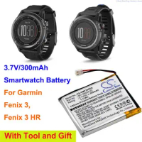 CameronSino/ALLCCX 300mAh Smartwatch Battery for Garmin Fenix 3, Fenix 3 HR