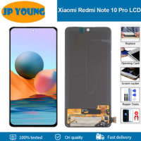 6.67'' AMOLED For Xiaomi Redmi Note 10 Pro LCD Display Screen Frame Touch Panel Digitizer For Redmi Note 10pro Max M2101K6G
