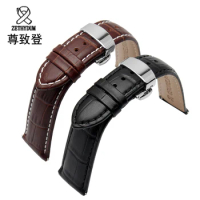 18/19/20/21/22/24mm Hot Sale Genuine Leather Watchband Black Brown Watch accessories For Tissot Strap Bracelet