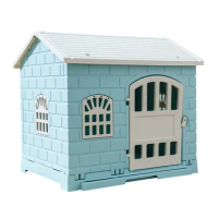 Two way used high quality easy to install modern plastic dog crate house indoor and outdoor