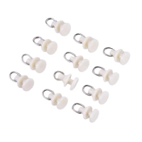 20pcs Curtain Track Glider Rail Curtain Hook Rollers Curtain Tracks Accessories for Curtains, Drapes, Sheer, Valances