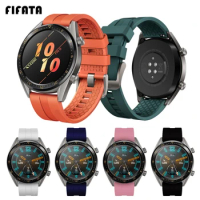 FIFATA 22mm Soft Silicone Watch Strap For Huawei Watch GT Watch For Honor Watch Magic For Samsung Galaxy Watch 46mm Accessories