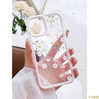 小V優購🎀情人糖🎀純白花卉 透明手機殼 iPhone 14 pro max111213SE2mini8plus