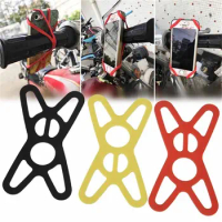 Universal Handlebar Mobile Phone Holder Silicone Bike Bicycle Motorcycle Handlebar Mount Holder Outdoor Cellphone Accessories