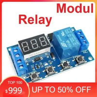 Relay Timer Delay Modul Display 4Tombol Digital DC Time Module Switch Control Circuit Trigger Saklar