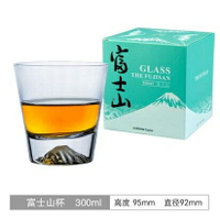 買一送一江戶硝子日本威士忌酒杯 水晶玻璃手作富士山杯冰山杯ins彩盒 小山好物