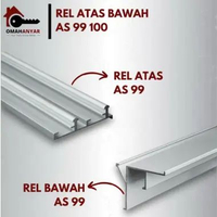 Rel Saja RG-99 dan RG-100 Rel Pintu Lemari Sliding 2Meter dan 3Meter Rel Saja (AB) 2METER