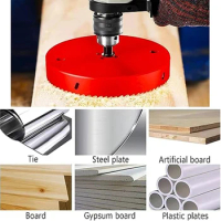 4.9 Inch Hole Saws Bi-Metal HSS Hole Cutter Heavy Duty for Drilling Wood Carpentry Plastic Plywood Ceiling Thin Metal 125mm
