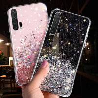 Glitter Luxury Soft Phone Case For Huawei P20 P30 P40 P50 Lite Pro For Huawei Honor10 20 30 50 V10 Lite Pro TPU Back Cover Case