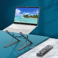Portable Adjustable Laptop Stand Base Notebook Stand Support For Macbook Laptop Holder Computer Tablet Stand Laptop Table Stand
