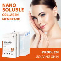 Nano Collagen Soluble Film Paper Soluble Facial Mask Dark Wrinkle Remove Moisturizer Aging Anti Skin Circle Care Care Lifti K9T5