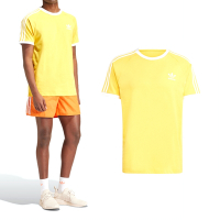 Adidas 3-Stripes Tee 男款 黃色 經典 復古 休閒 修身 棉質 上衣 短袖 IM9388