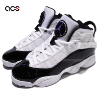 Nike 休閒鞋 Jordan 6 Rings BG 女鞋 喬丹 經典元素 氣墊 避震 大童 穿搭 白 黑