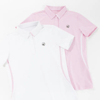 【HONMA 本間高爾夫】女款機能POLO衫 日本高爾夫專業品牌(S~XL 白色 紫色任選HWHX702R852)