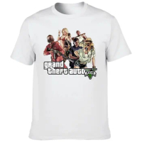 New Grand Theft Auto GTA 5 T-Shirts Game Print Men Women Casual O-Neck Short Sleeves T Shirt Harajuku Unisex Tees Tops Clothing