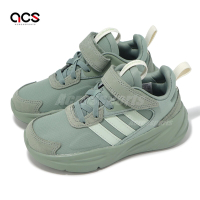 adidas 慢跑鞋 Ozelle EL K 中童 綠 魔鬼氈 麂皮 小朋友 運動鞋 愛迪達 IF7893