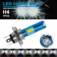 Mentol LED H4 9003 HB2 untuk motosikal, pancaran tinggi/rendah berwarna putih, kuasa tinggi