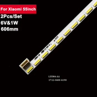6V 606mm Tv Backlight Led Bar for Xiaomi 55inch L55M4-AA 1712-0400-4190 2Pcs/Set Tv Accessories L55M4-AA
