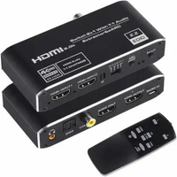 TJBOX HDMI Switcher 2x1 (2 input 1 output) - support 7.1CH ATMOS & ARC /eARC Audio Extractor OZV2E