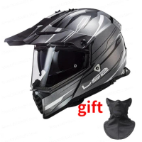 LS2 MX436 PIONEER EVO Twin Shield Motocross Helmet LS2 Motorcycle Helmets off road capacetes para moto capacete cross