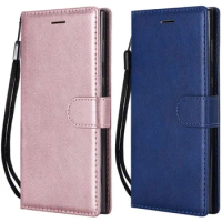 Simple Solid Color Case For Sony Xperia 1III 5III 10III 1 5 10 V IV III II 2 8 1V 5V 10V Card Wallet Men Lady Phone Cover P06E
