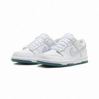 【NIKE 耐吉】Dunk Low GS 大童鞋 女鞋 休閒鞋 白 青綠 綠底 莫蘭迪綠 White Grey Teal FD9911-101