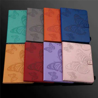 Case for Lenovo Tab M10 FHD Plus Tablet for Lenovo Tab M10 Plus 10 3 TB-X606F TB-X606X Cover Embossed Butterfly Girl Shell + Pen