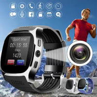 Smart Watch T8 Bluetooth With Camera Support SIM TF Card Pedometer Men Women Call Sport Smartwatch For Android Phone PK Q18 DZ09