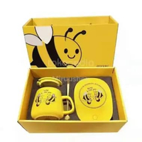 Gelas Keramik Pemanas Set Honey Bee Hampers Idul Fitri Eid Mubarak
