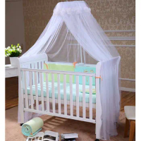 Baby Canopy Infant Toddler Bed Dome Cot Mosquito Netting Hanging Bed Net Mosquito Bar Frame PalaceStyle Crib Bedding Accessories