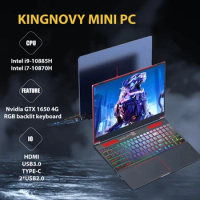 16.1" Gaming Laptop NVIDIA GeForce GTX 1650 Intel i9-10885H i7-10750H Compact Design, All-in-One Keyboard with Enlarged Touchpad