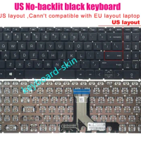 New US black without-backlit keyboard For HP x360 Convertible 15-ER**** laptop