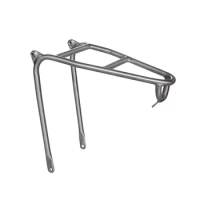 Titanium alloy Rear Rack for Brompton Bicycle &amp; Super Lightweight Titanium alloy easywheel for Brompton
