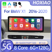 2 din Android Radio Car Multimedia video Player For BMW X1 X2 F48 F49 2016-2020 NBT EVO System 12.3inch Carplay Auto GPS Radio