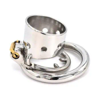 Stainless Steel Male Chastity Cage Open Men's Locking Belt Restraint Device C367 Chastity Cage Chastity