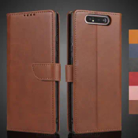Wallet Flip Cover Leather Case for Samsung Galaxy A80 A805F A805N A805X Pu Leather Phone Bags protective Holster Fundas Coque