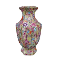 Chinese Gold Plating Porcelain Handmade Exquisite Vase