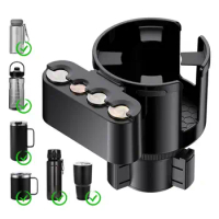 Universal Car Cup Holder Multi-Function Drink Holder Simple Installation Center Console Car Water Bottle Holder Organizer