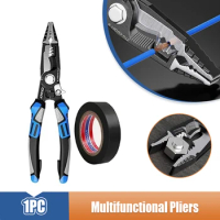 Electricians Multifunctional Pliers Wire Stripper Tool Cable Wiring And Cable Stripping Pliers Wire Scissors Crimping Pliers
