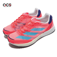 adidas 慢跑鞋 Adizero Adios 6 W 女鞋 橘紅 藍 路跑 輕量 訓練 運動鞋 愛迪達 GY0909