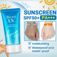 Biore UV Aqua Rich Watery Sunscreen SPF50+ PA++++ Essence Japan Cosmetic Skin Care Sunscreen Cream Gel Lotion for Face Body 50ml