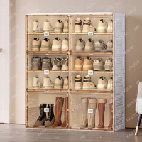 Storage Cabinet Shoe Rack Living Room Stand Space Saving Shoe Rack Closet Modern Tall Plastic Scarpiera Home Furnitures WSW35XP
