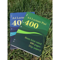 2026 a4 Thickened 400 Pages Thin Notebook for Students Exam Preparation American Style Lined Noteboo