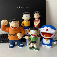 5pcs Anime Doraemon Family Gouta Takeshi Nobita Nobi Minamoto Shizuka PVC Action Figures Toy Kids juguetes para niños novedosos